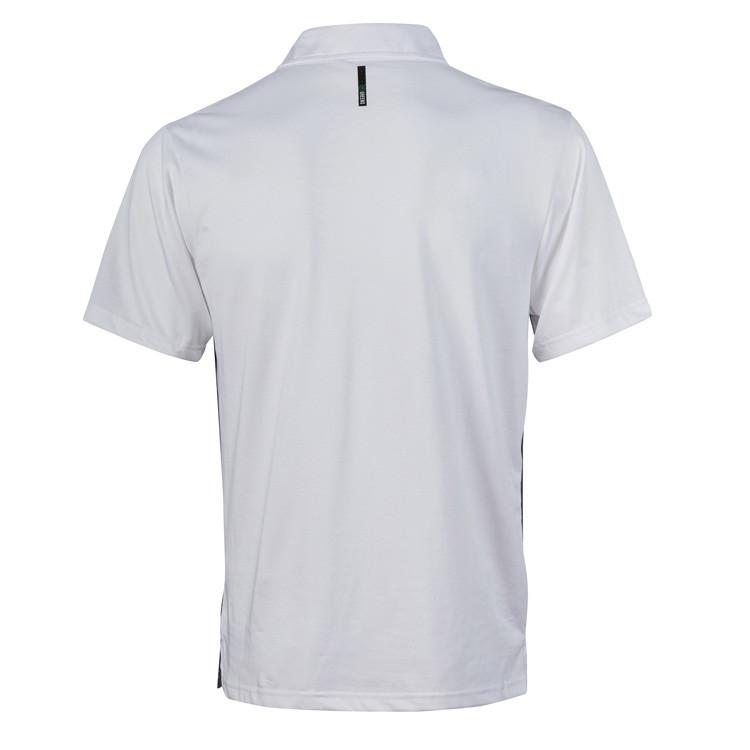 24/7 Polo, White with Steel Grey