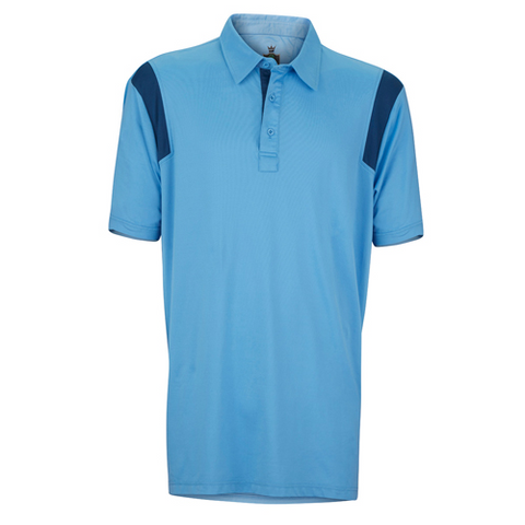 Captain's Pick Polo-Periwinkle/Navy